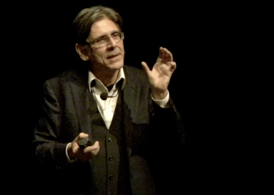 Speaker addressing an audience