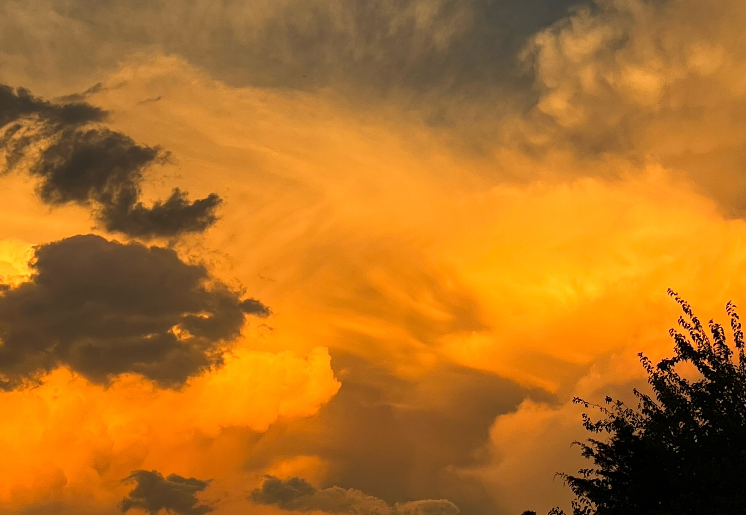 Sunset to symbolize reflection on mortality